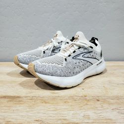 BROOKS Women's Glycerin StealthFit 20 Running Shoes (10M) White/Black/Cream