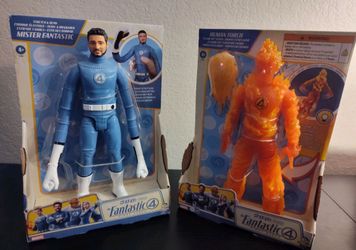 Marvel Fantastic 4 First Steps Mister Fantastic Human Torch Action Figure 10 inch toys