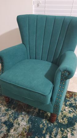 Green arm chair