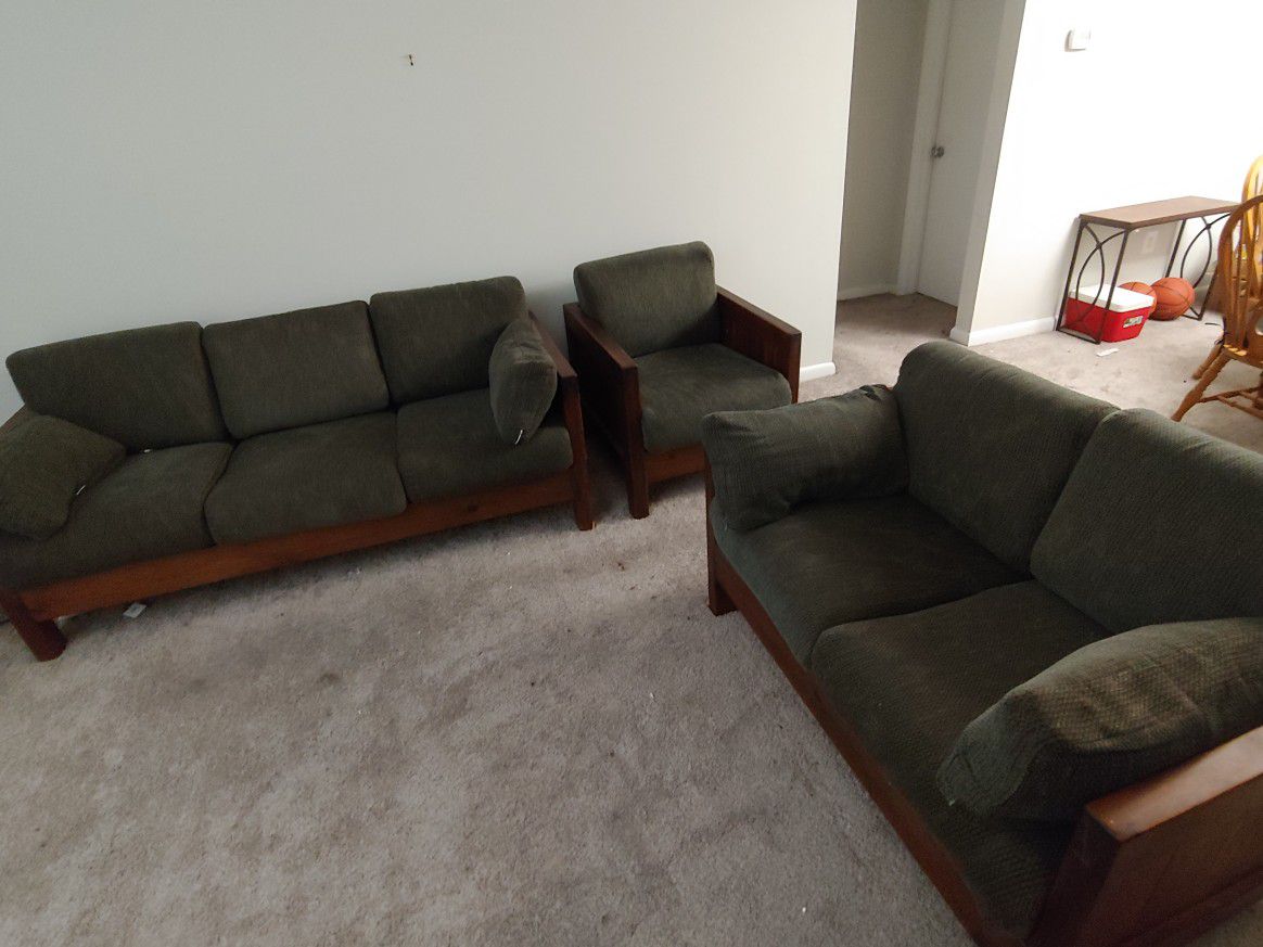 Couch, Loveseat, Single Seat