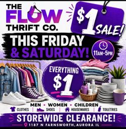Everything is $1 Clothes Shoes Household Items