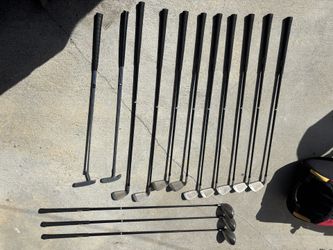 Spalding Golf Clubs With Shaft Extentions for 6 foot plus right handed player