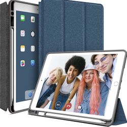 10.2 case with Pencil Holder,iPad 8th Generation 2020/iPad 7th Generation Case 2019,Full Body Protective with Soft TPU Back,Auto Sleep/Wake Cover
