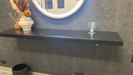Large Floating shelve or table board in black