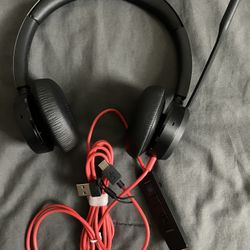 Plantronics Premium Black Wired Headset.