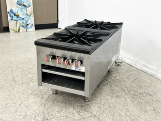 NSF 18ins double hole stock pot range HS-1D