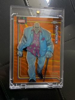 Topps Chrome Marvel Kingpin 21/25 Orange Refractor