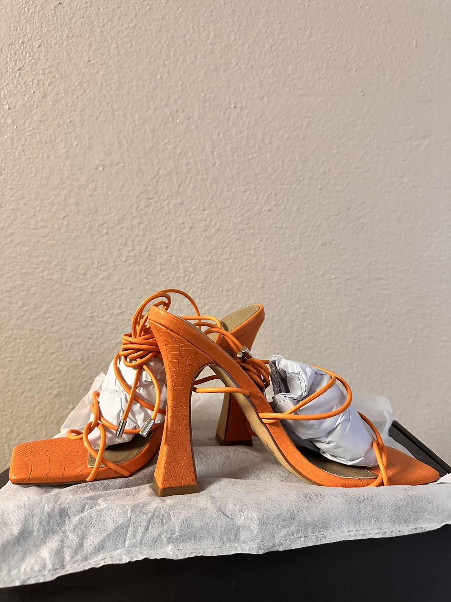 orange heels