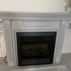 Electric Fire Place/Heater Light Grey