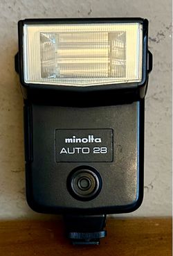 Konica Minolta Auto 28 Shoe Mount SLR Film Camera Flash