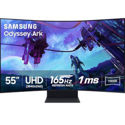 SAMSUNG 55" Odyssey Ark 2nd Gen 4K UHD 1000R Curved Gaming Monitor