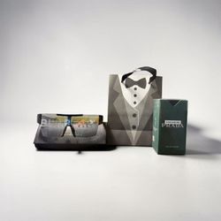 father's day gifts bag colgone & sunglasses