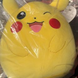 Winking Pikachu Squishmallow Pokémon Center