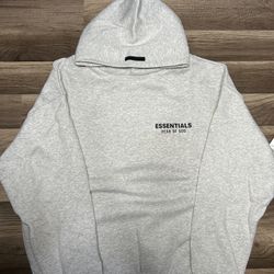 grey essentials hoodie