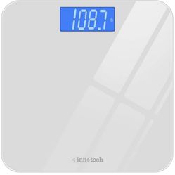  Digital Bathroom Scale with Easy-to-Read Backlit LCD (White)