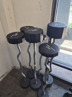 Iron Grip EZ Curl Bars & Olympic Weight Plates - Commercial Gym Equipment