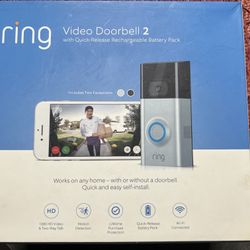 Ring Video Doorbell 2 100% Wireless Complete In Box