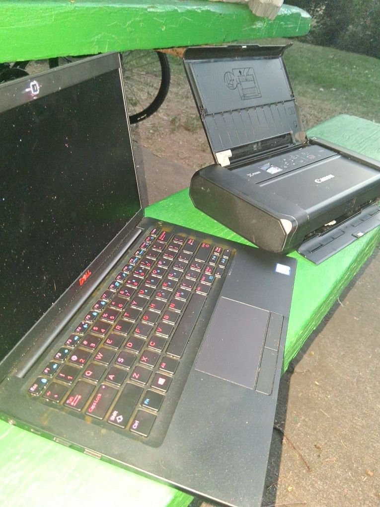 Dell Laptop Canon Printer Set