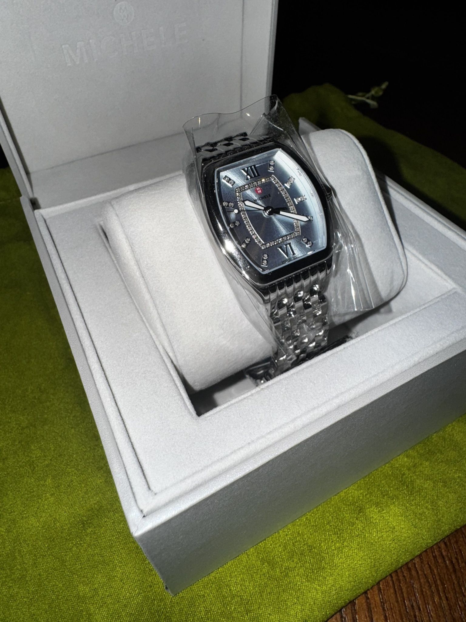 Michele Watch New Edition Blue Releve