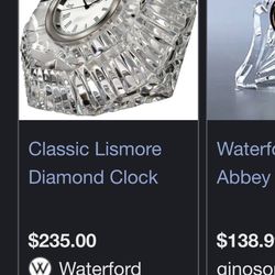 2 Waterford Clocks 