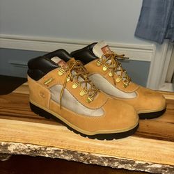 Timberland Field Boots Size 5.5M #15945 Wheat Leather Work Boots