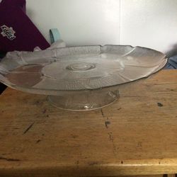 Crystle  cake plate