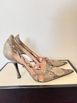 Snake Skin Pumps 