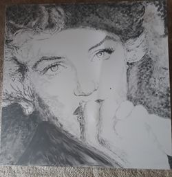 Marilyn Monroe , Picture, cloth hand paint 24" by 24"