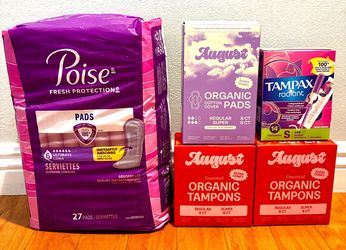 Assorted Tampons & Pads: Feminine Care Bundle