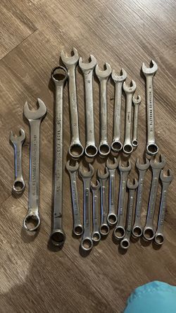 Lot of 20 miscellaneous open end wrenches & closed pro one crescent alloy steel