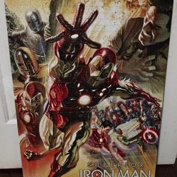 Iron Man Wooden Canvas Puzzle