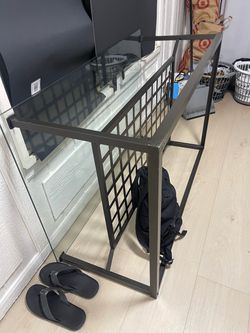 Glass coffee table