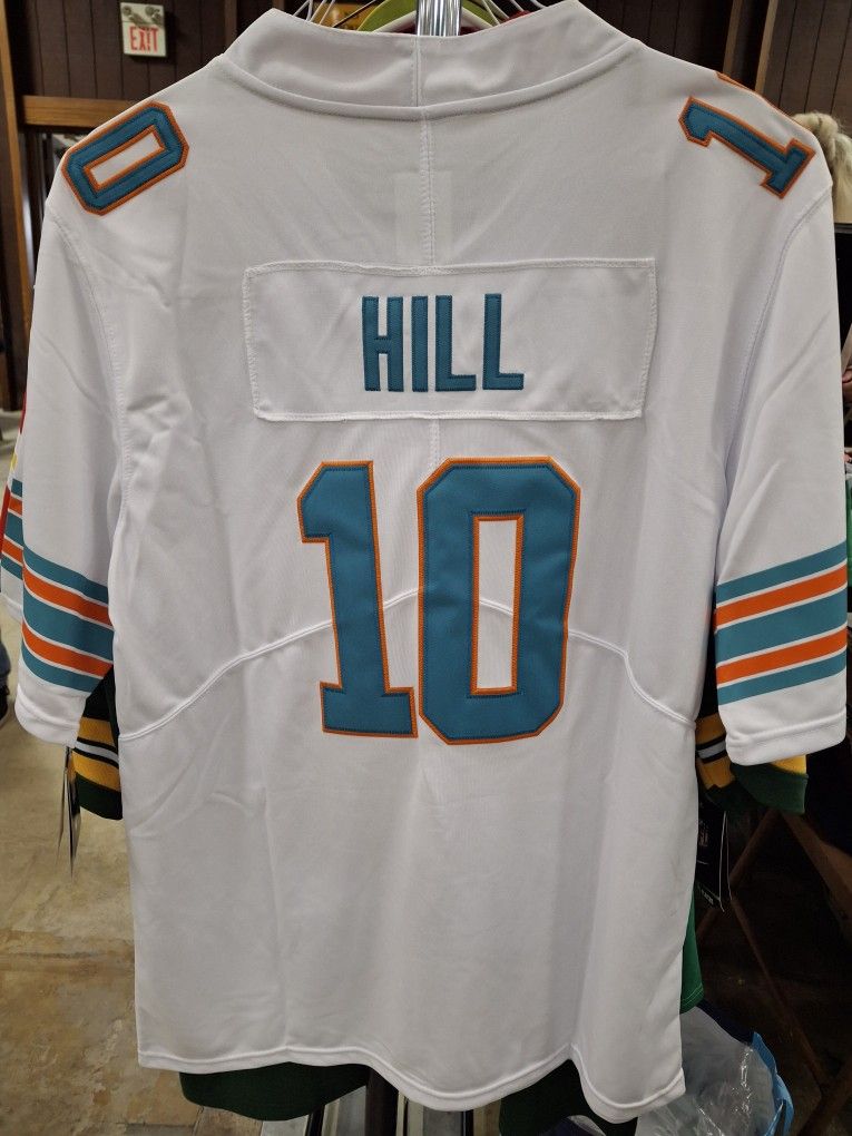 Miami Dolphins Tyrek Hill Jersey Sizes S Thru 2X