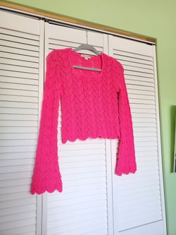 Pink Knit Cover-up 