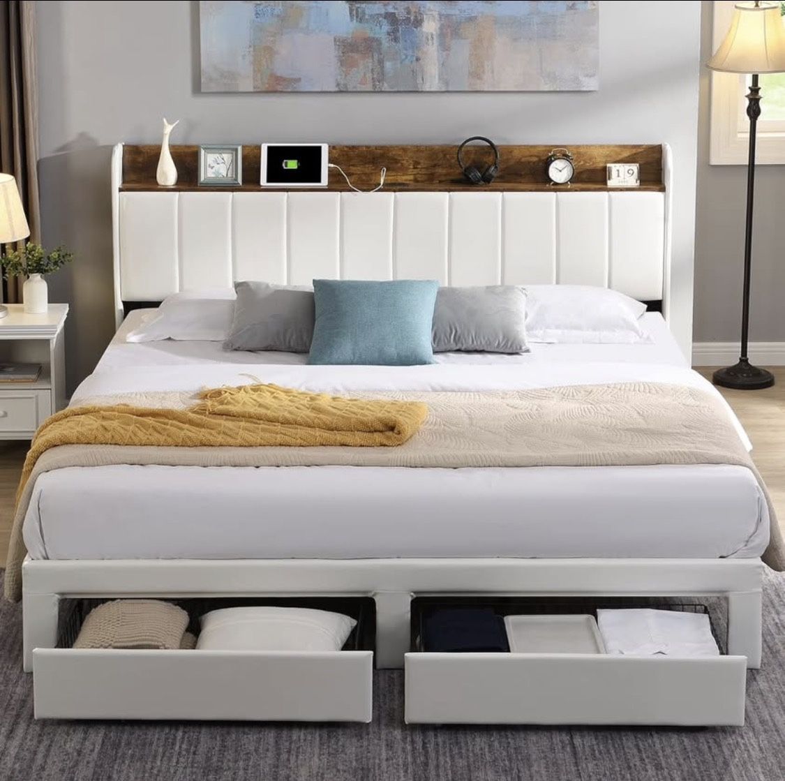 Queen Bed Frame And Night Stands