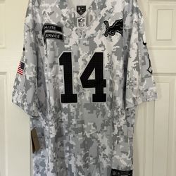 Detroit Lions  Amon-Ra St. Brown Salute To Service Vapor F.U.S.E Limited Jersey Men’s XL