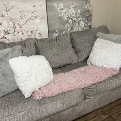 Comfortable, Gray Couch For Sale!!