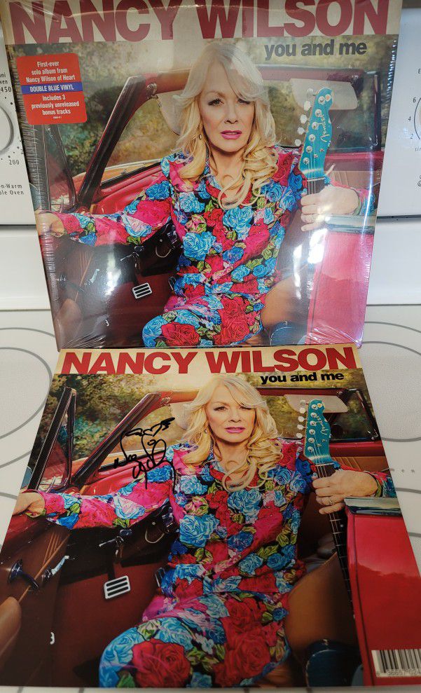 Nancy Wilson signed  vinyl record art card With brand new vinyl