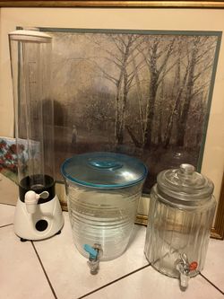 3 Beverage/Water Dispensers.  