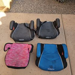 Four (4) Booster Car Seats