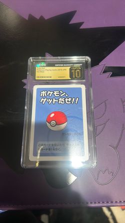 CGC 10 Pristine Poké Ball Japanese Pokémon Old Maid Card 2019