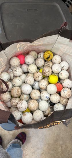 Large Lot of Used Golf Balls
