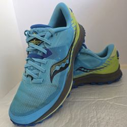 Saucony Peregrine 11 Trail Running Sneakers Blue Women's Size 9