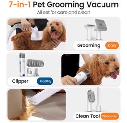 7-in-1 Pet Grooming Vacuum Kit