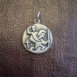 James Avery Saint Christopher Jesus Charm (discontinued)