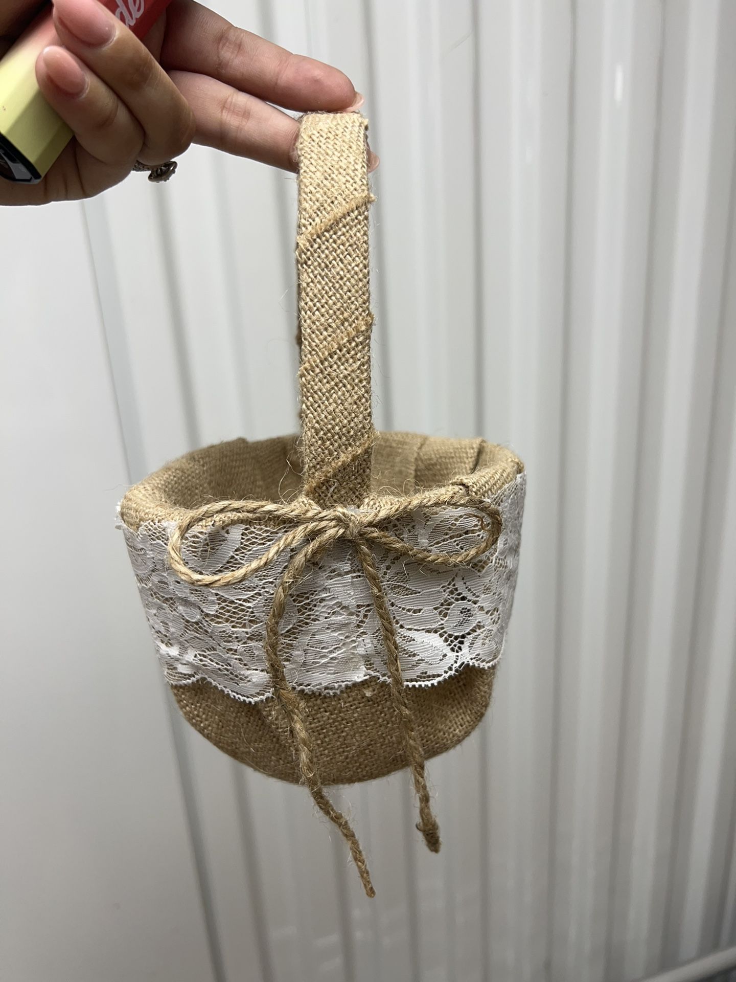 Burlap Flower Girl