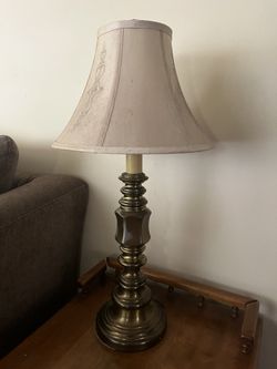 2 Vintage Brass Lamps 