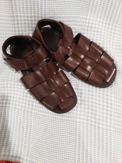 Mens Club Room. Charter Club leather dress sandals size 10