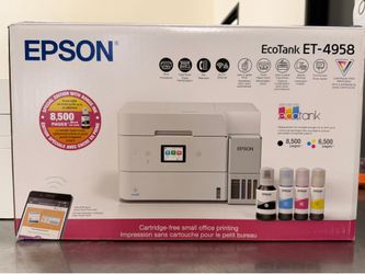 Epson EcoTank - 4958 All-in-One Printer Used Like New
