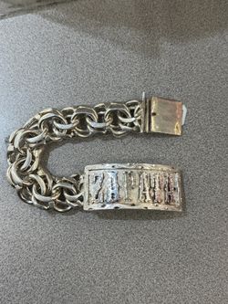 Silver tejido chino bracelet